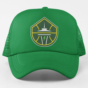 NEW Seattle Storm Foam Trucker Mesh Snapback Hat GREEN